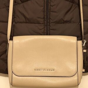 Marc Jacobs Beige Magnetic Flap Crossbody Bag